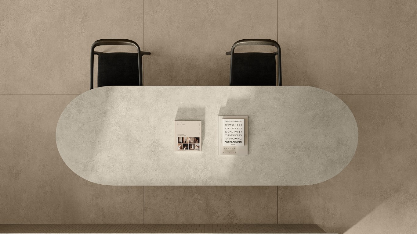 Engineered stone surfaces for tables