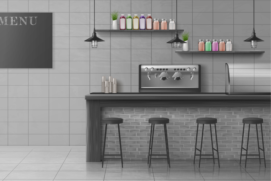 Wall-Mounted Breakfast Counter