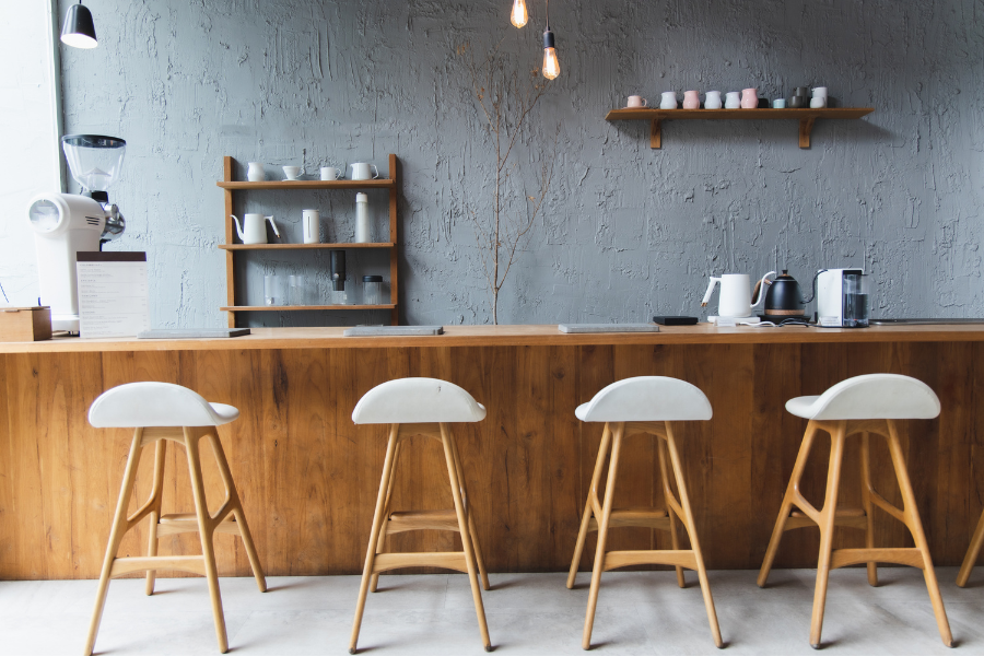 Wooden Breakfast Counter