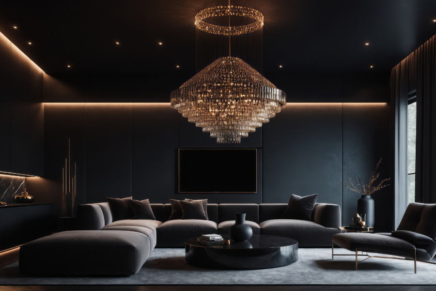 Dark Luxury with Rich Textures
