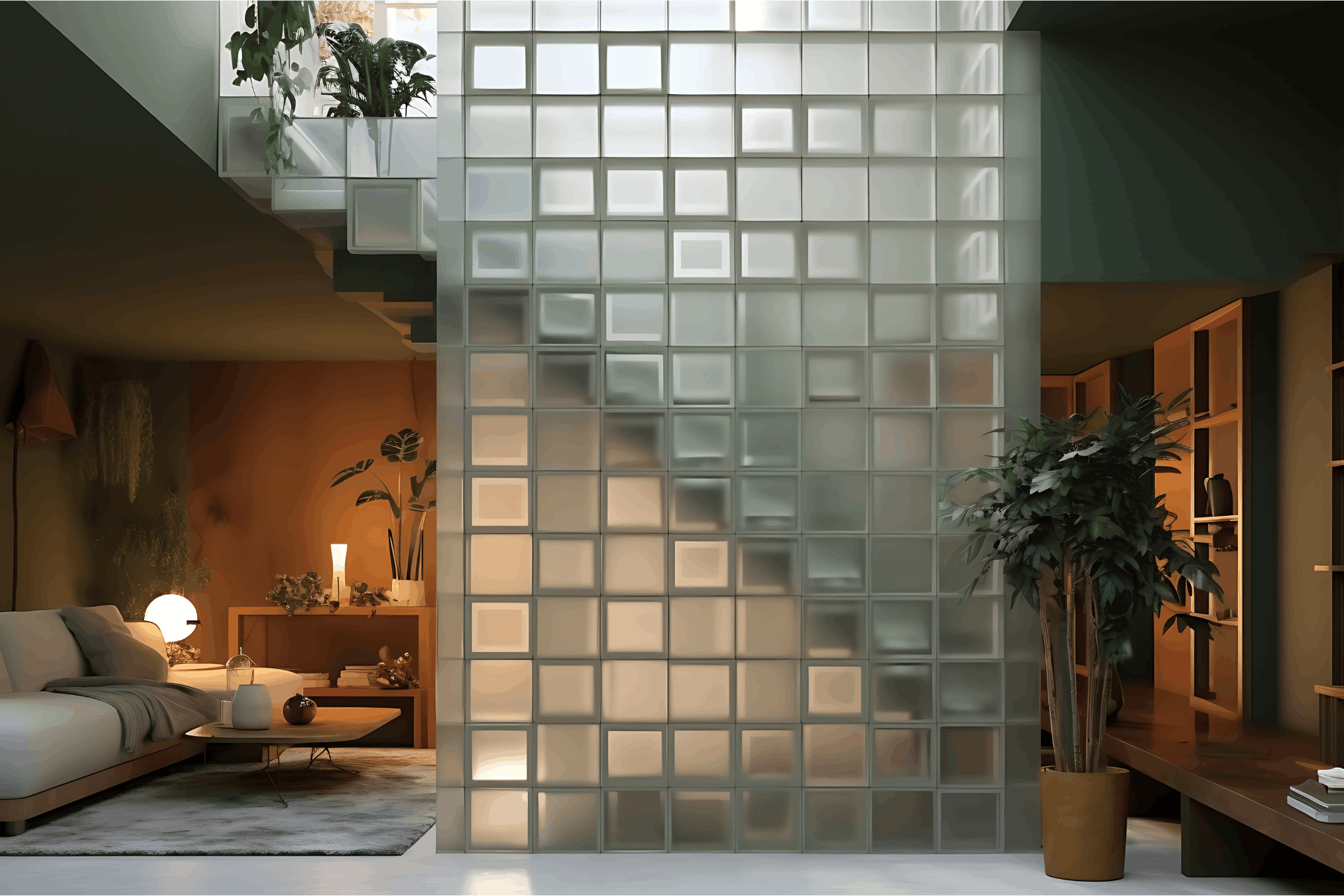 Frosted Glass for Privacy and Diffused Light